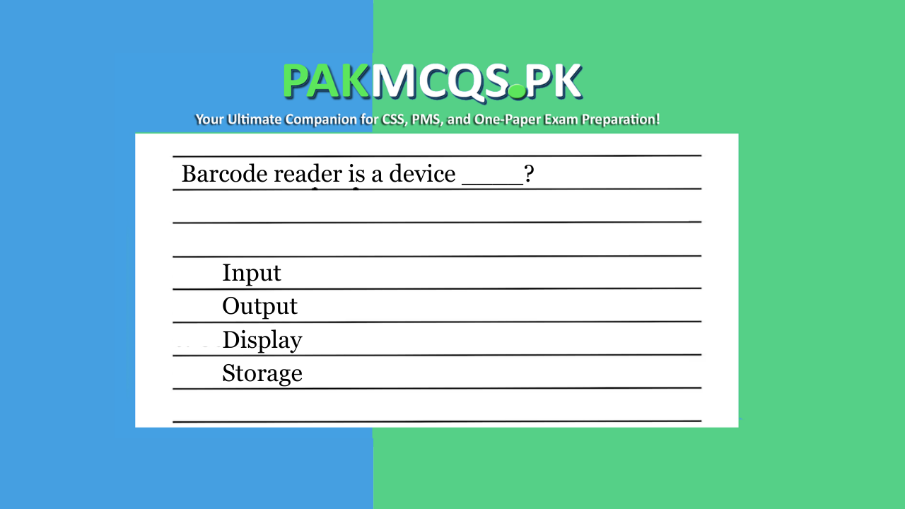 Barcode reader is a device ____?