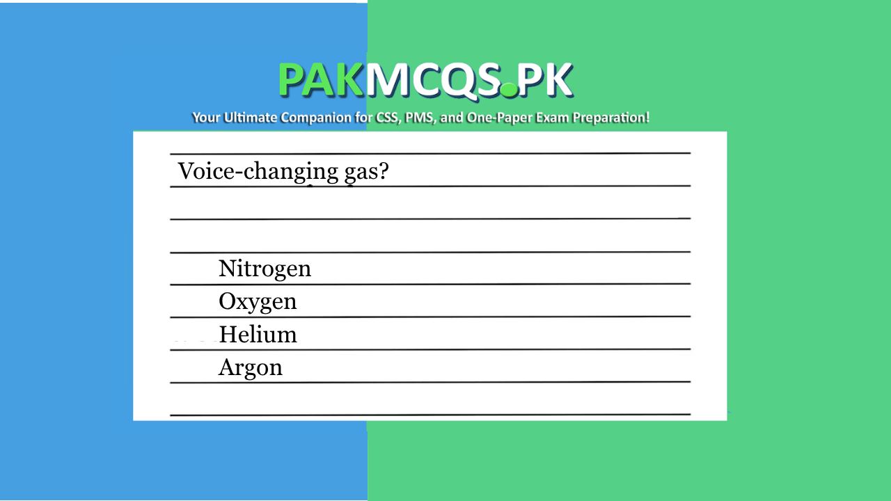 Which gas, when inhaled, causes the voice to become temporarily high-pitched?