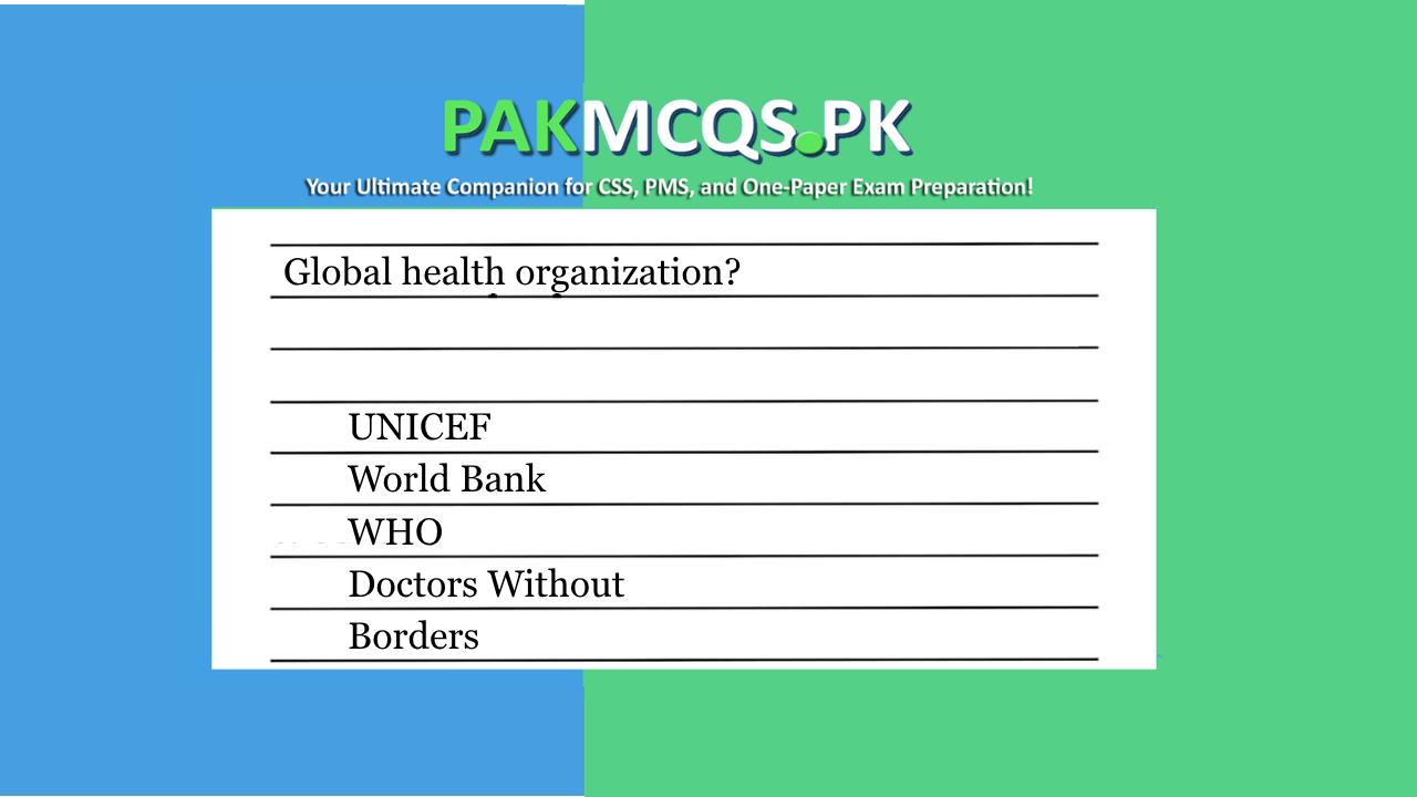 Which organization is responsible for setting global health policy, promoting health research, and providing technical support to countries?