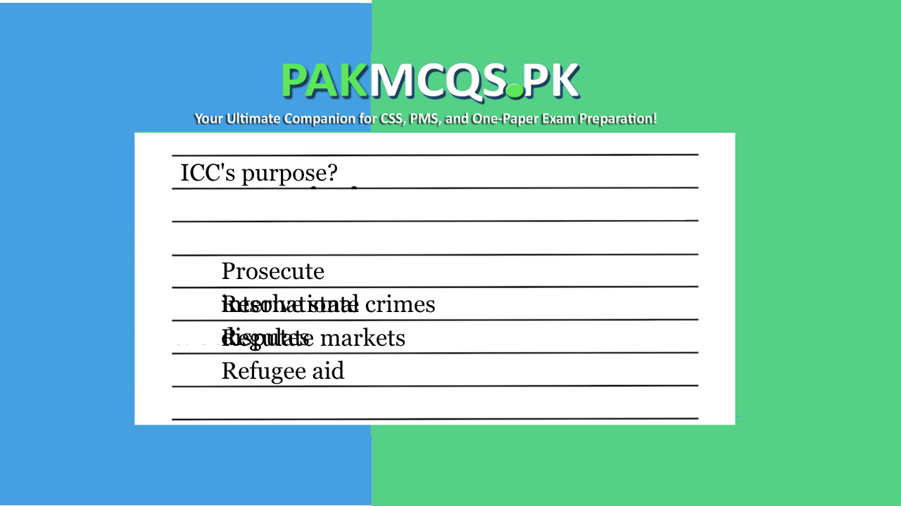 What is the primary goal of the International Criminal Court (ICC)?