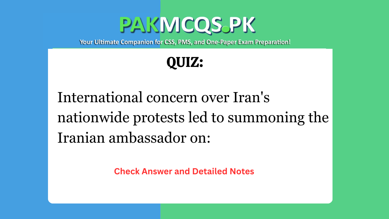 International concern over Iran’s nationwide protests led to summoning the Iranian ambassador on: