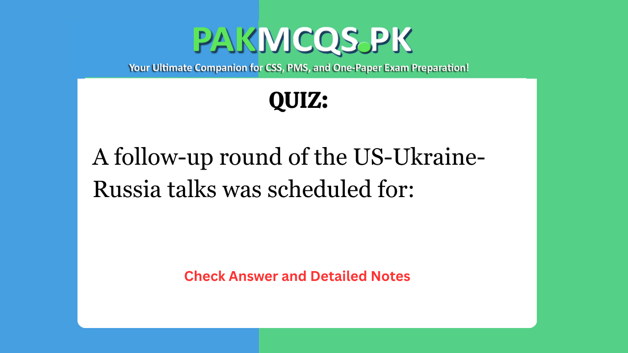A follow-up round of the US-Ukraine-Russia talks was scheduled for: