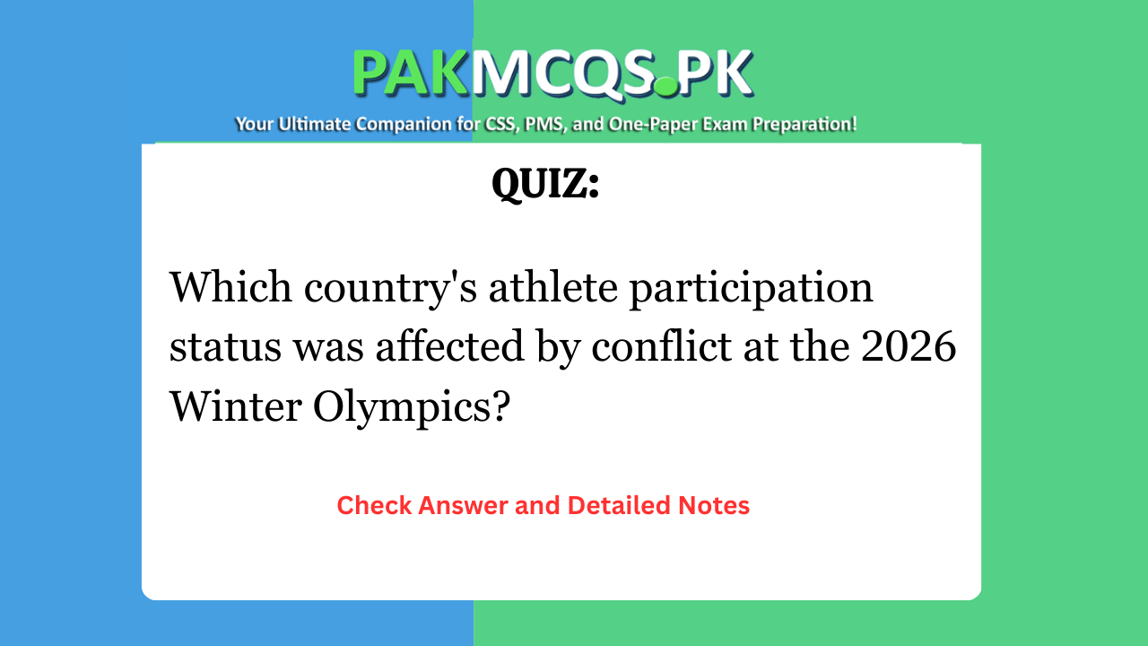 Which country’s athlete participation status was affected by conflict at the 2026 Winter Olympics?