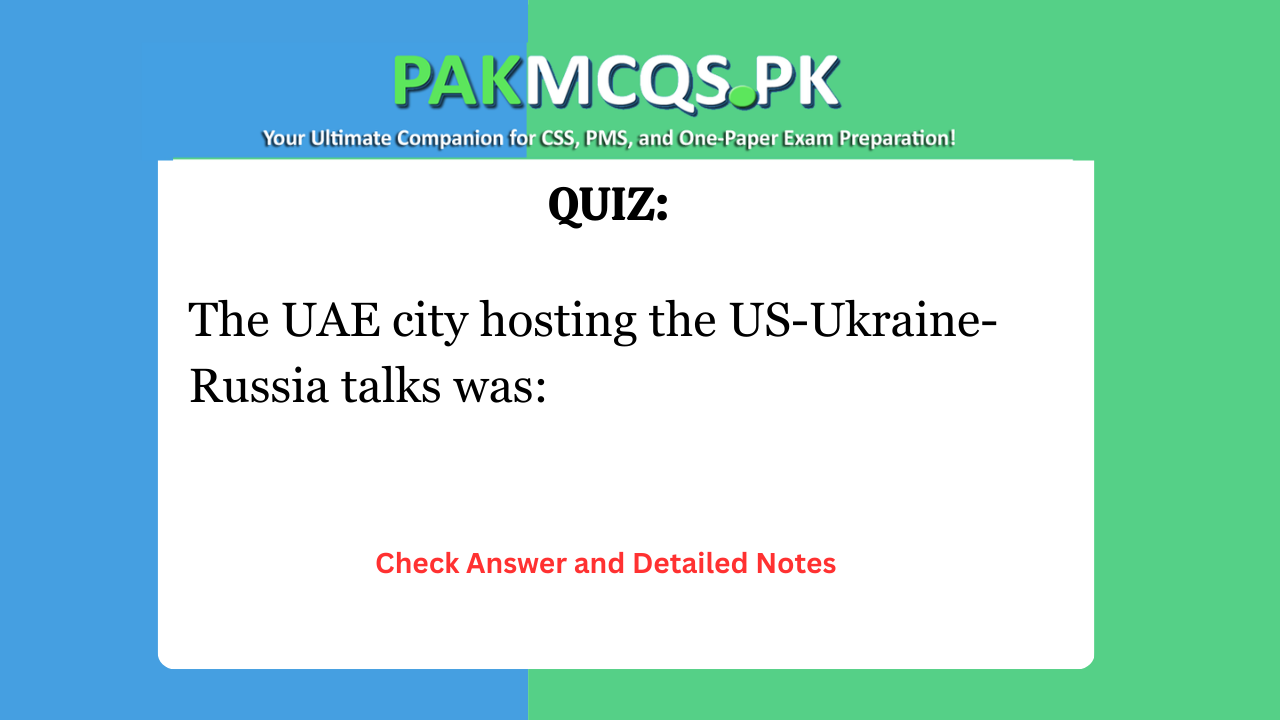 The UAE city hosting the US-Ukraine-Russia talks was:
