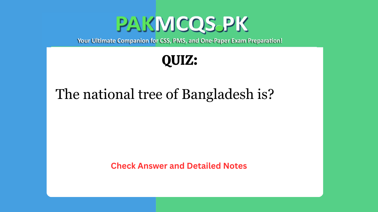 The national tree of Bangladesh is?