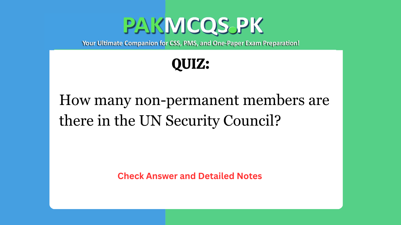 How many non-permanent members are there in the UN Security Council?